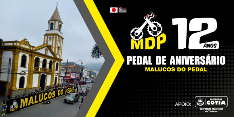 O grupo MDP (Malucos do Pedal) celebrará passeio ciclístico em comemoração ao aniversário de 12 anos.